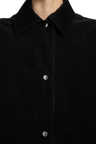 Totême Toteme Organic Cotton Corduroy Overshirt Jacket In Black