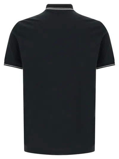 Stone Island Mens Black Brand-patch Regular-fit Stretch-cotton Polo Shirt Xl