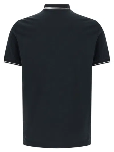 Stone Island Mens Black Brand-patch Regular-fit Stretch-cotton Polo Shirt Xl In Black