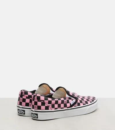 Valentino Garavani  Garavani And Vans Fabric Slip-on Trainer With Vlogo Checkerboard Print In Multi