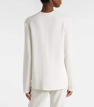 Stella Mccartney Iconic Zip Detail Top In White