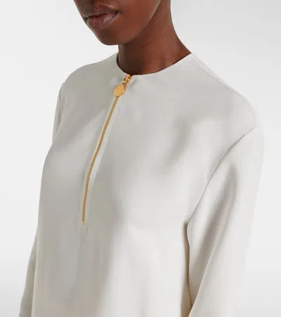 Stella Mccartney Iconic Zip Detail Top In White