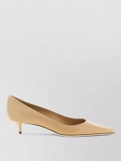 Jimmy Choo Women Brown Pointed Toe Pumps In Nude