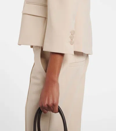 Dorothee Schumacher Cropped Blazer In Punto Milano In Neutral
