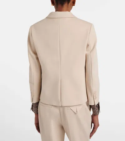 Dorothee Schumacher Cropped Blazer In Punto Milano In Neutral