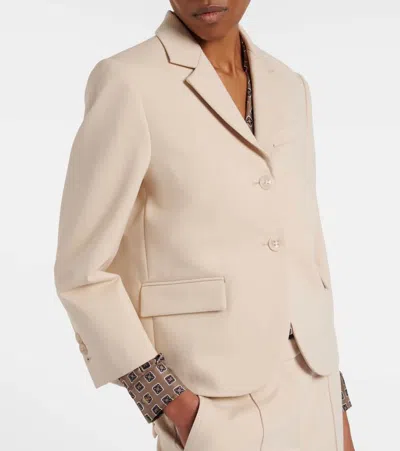 Dorothee Schumacher Cropped Blazer In Punto Milano In Neutral