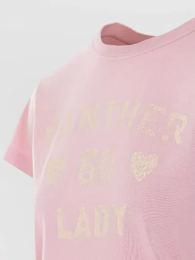 Valentino Garavani Printed Cotton T-shirt Clothing In Pink