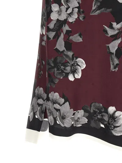 Dolce & Gabbana Bouquet Fiori Short Sleeve Notched Collar Shirt In Pink