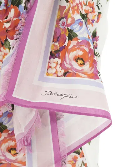 Dolce & Gabbana Women Cotton Beach Wrap With Floral Print
