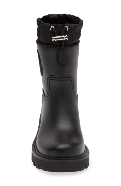 Moncler Stylish High-top Mini Boots With Drawstring Fastening 20 Cm In Animal Print