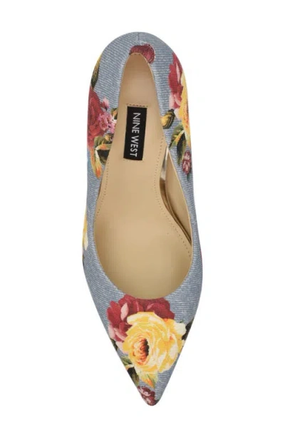 Nine West Fresh Pointed Toe Pump In Blue