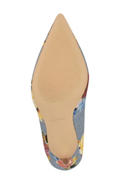Nine West Fresh Pointed Toe Pump In Blue