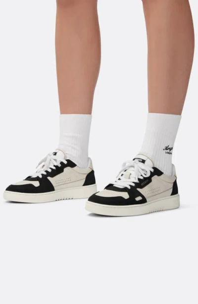 Axel Arigato Dice Lo Black And Beige Two-tone Sneakers In Calf Leather Man In Multi