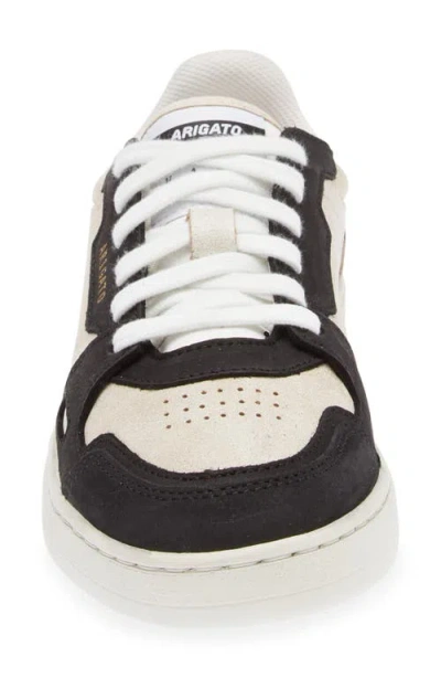 Axel Arigato Dice Lo Black And Beige Two-tone Sneakers In Calf Leather Man In Multi