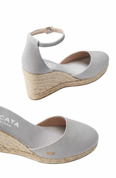 Viscata Estartit Limited Edition Canvas Espadrille Wedges In Gray