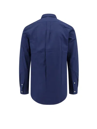 Polo Ralph Lauren Camicia Bd In Popeline Stretch Slim-fit Shirt In Blue