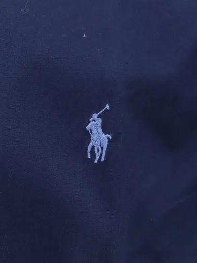 Polo Ralph Lauren Camicia Bd In Popeline Stretch Slim-fit Shirt In Blue