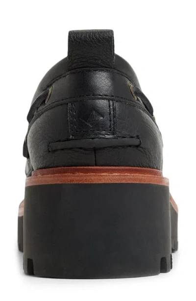 Sperry Authentic Original 3-eye Lug Sole Boat Shoe In Black