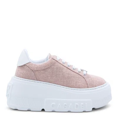 Casadei Pink Leather Nexus Solar Eclipse Sneakers