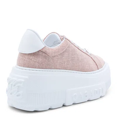 Casadei Pink Leather Nexus Solar Eclipse Sneakers