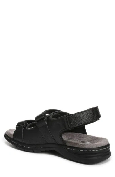 Dr. Scholl's Gavin Hook-and-loop Sandal In Black