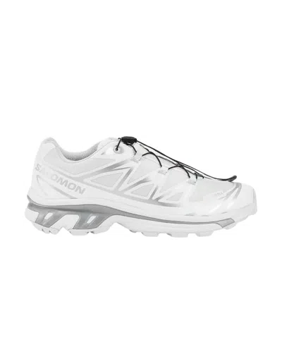 Salomon Streamlined White Sneakers With Quick-pull Lacing System In White