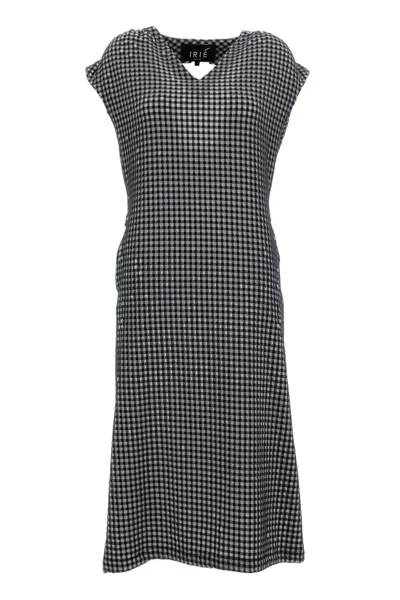 Irie Multicolour Pattern Dress With Dynamic Visual Appeal In Blue