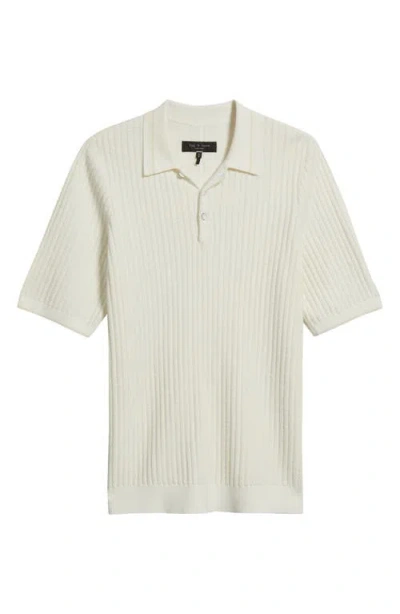 Rag & Bone Harvey Rib Polo In Multi