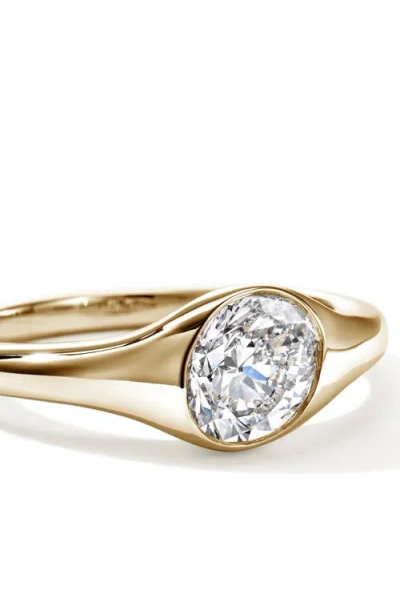 John Hardy 14k Yellow Gold Jh Lovestruck Lab Grown Diamond Oval Solitaire Ring