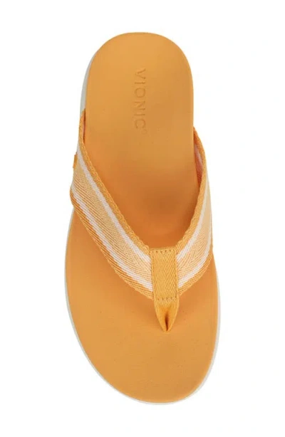 Vionic Indigo Flip Flop In Orange