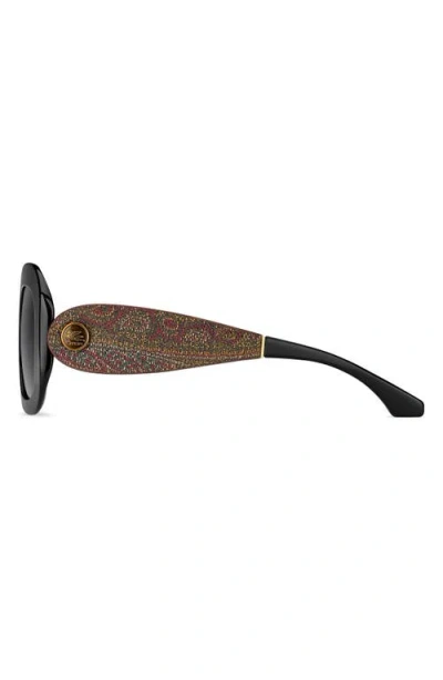Etro 52mm Gradient Rectangular Sunglasses In Black
