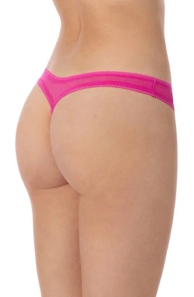 On Gossamer Mesh Hip G-string In Red