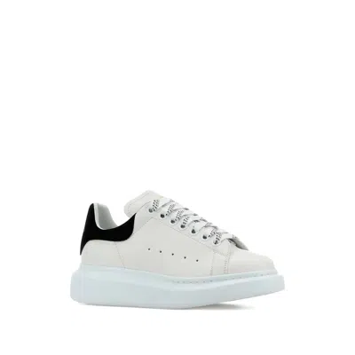 Alexander Mcqueen Black And White Low Top Sneakers With Logo Lettering On The Tongue And Contrasting Heel With Logo Le In Neutral