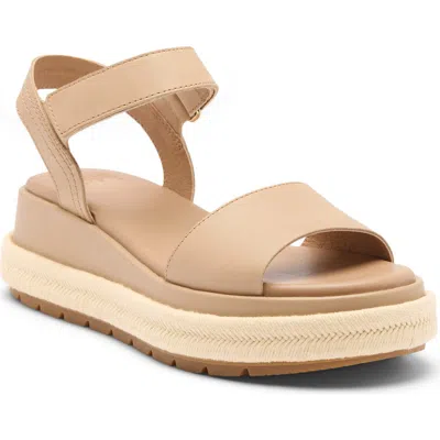 Sorel Sunpeak Ankle Strap Platform Sandal In Brown