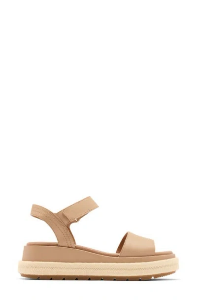 Sorel Sunpeak Ankle Strap Platform Sandal In Brown