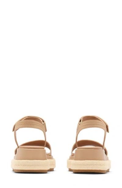 Sorel Sunpeak Ankle Strap Platform Sandal In Brown