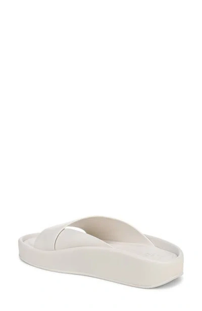Naturalizer Wide Width Sofly Platform Thong Sandals In White