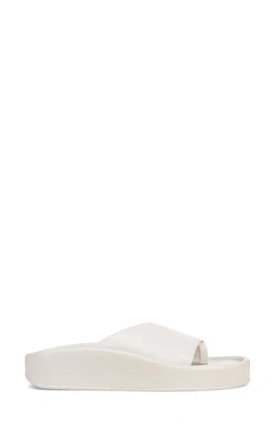 Naturalizer Wide Width Sofly Platform Thong Sandals In White