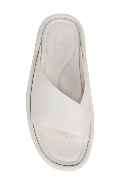 Naturalizer Wide Width Sofly Platform Thong Sandals In White