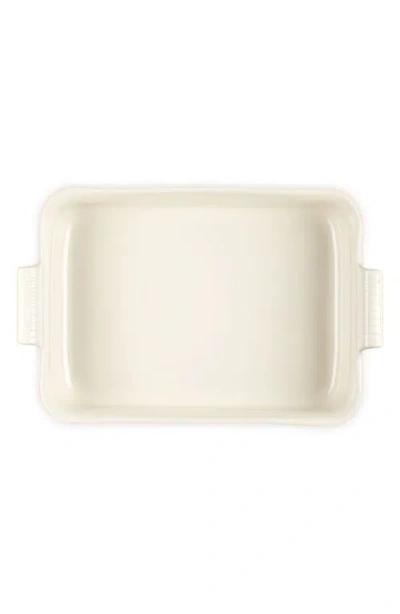 Le Creuset Stoneware 6.75 Quart Heritage Deep Rectangular Lasagna Dish In Pink