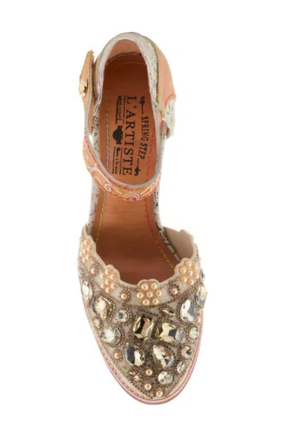 L'artiste By Spring Step Gem Pump In Multi