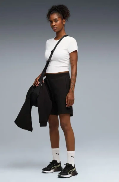 Puma Cloudspun Rib T-shirt In White