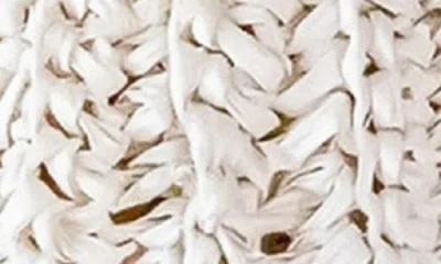 Likha Seashell Raffia Bag Charm In White