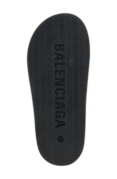 Balenciaga Jet Leg Platform Flip Flops In Viscose In Black