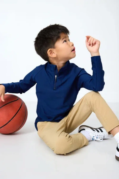 Courtside Kids Boys Half Zip In Blue