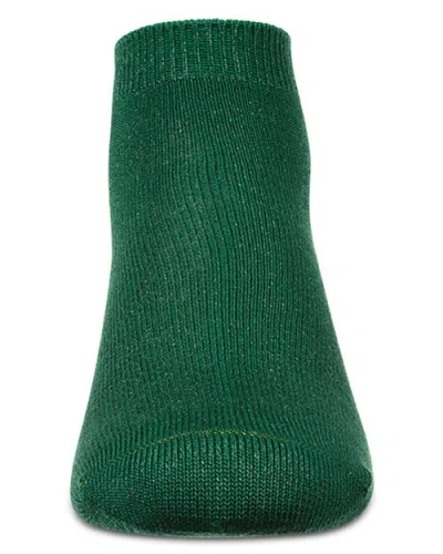 Memoi Basic Silky-soft Gauge Ankle Sock In Green