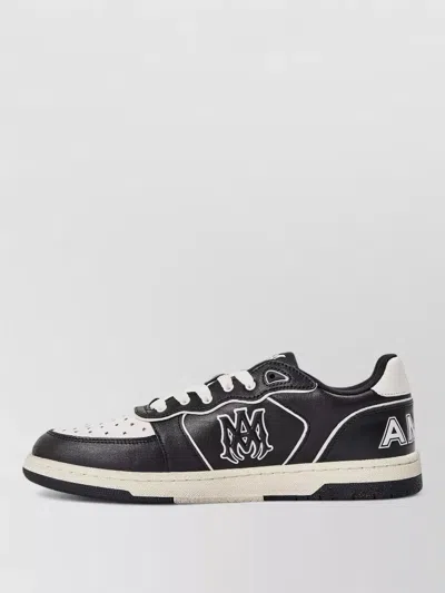 Amiri Newport Sneakers Perforated Toe Rubber Sole In Black