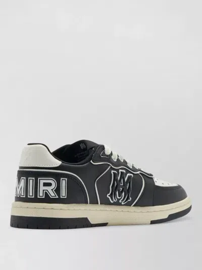 Amiri Newport Sneakers Perforated Toe Rubber Sole In Black
