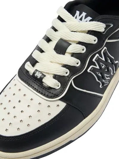 Amiri Newport Sneakers Perforated Toe Rubber Sole In Black