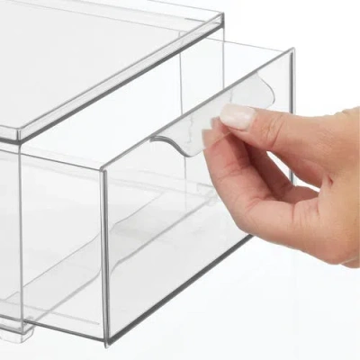 Idesign Stackable Storage Drawer In Transparent